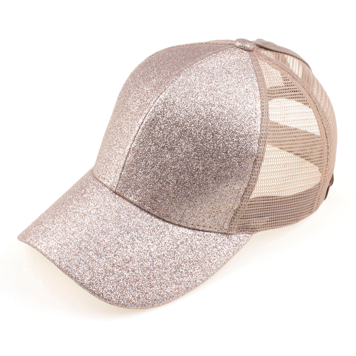 C.C Glitter Ponytail Baseball Cap