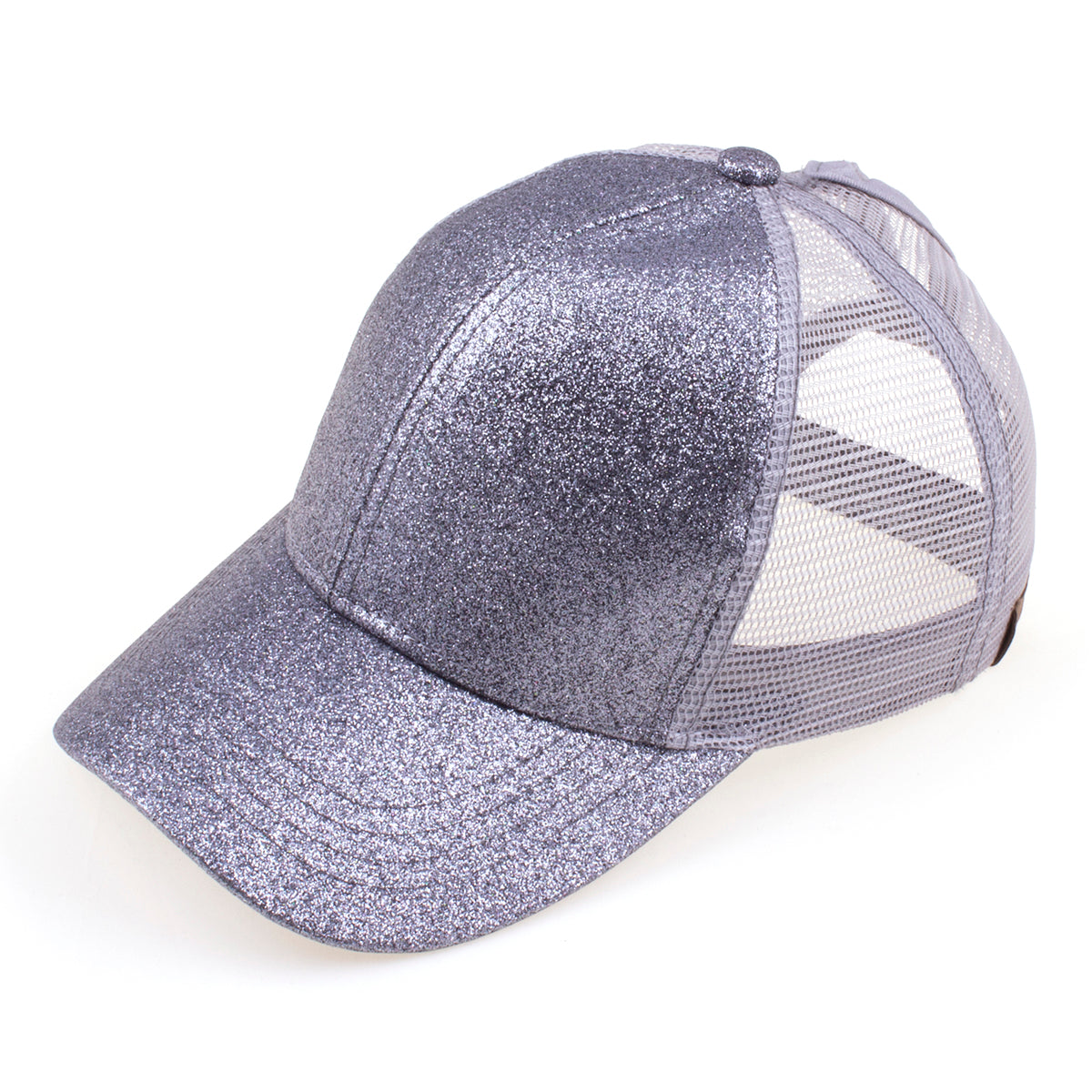 C.C Glitter Ponytail Baseball Cap
