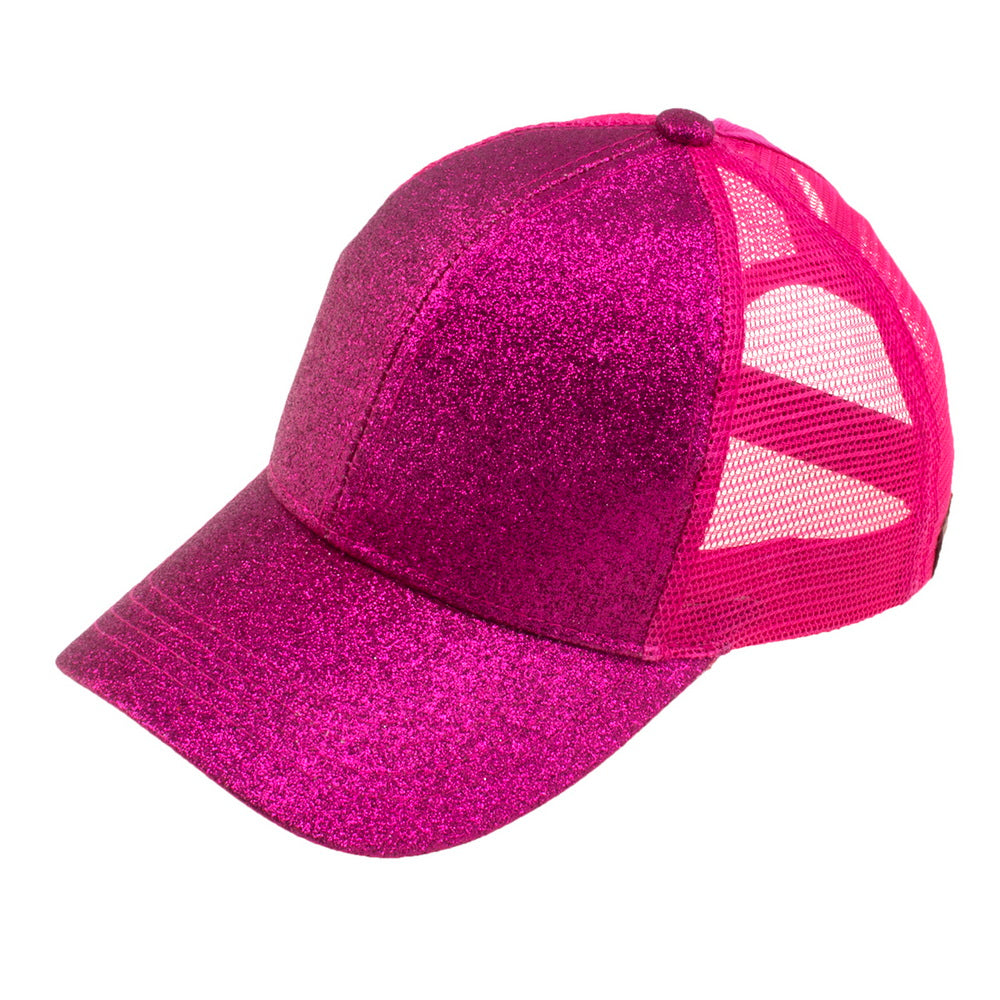 C.C Glitter Ponytail Baseball Cap