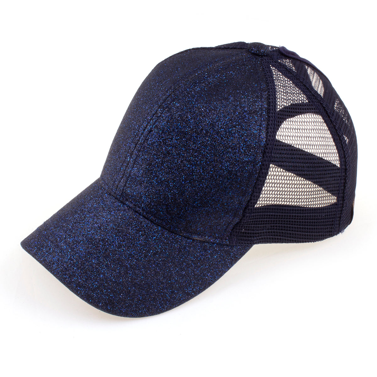 C.C Glitter Ponytail Baseball Cap