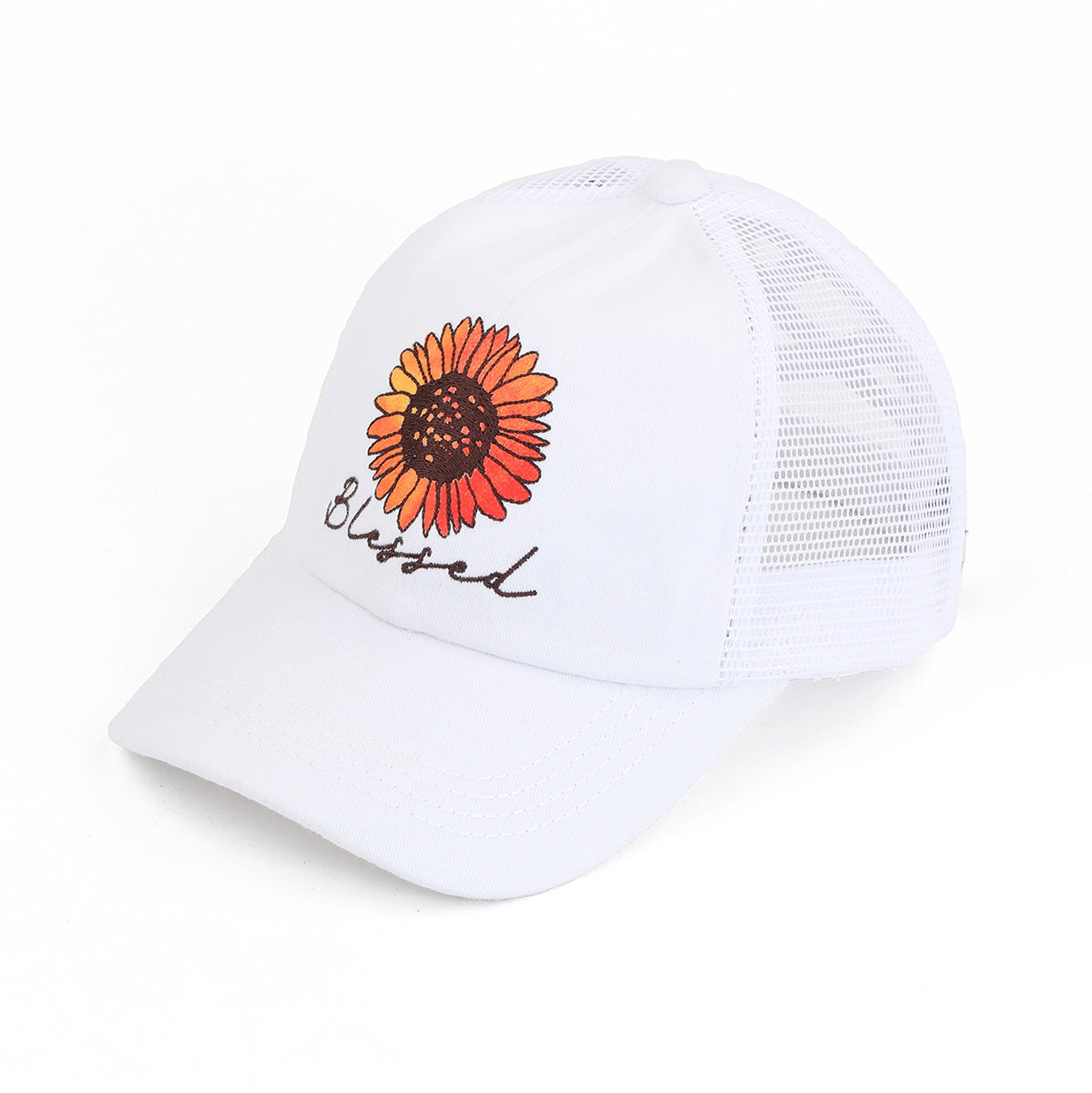 C.C Blessed Daisy Criss-Cross Ponytail Baseball Hat