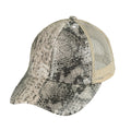 C.C Sequin Snake Pattern Criss-Cross Baseball Hat