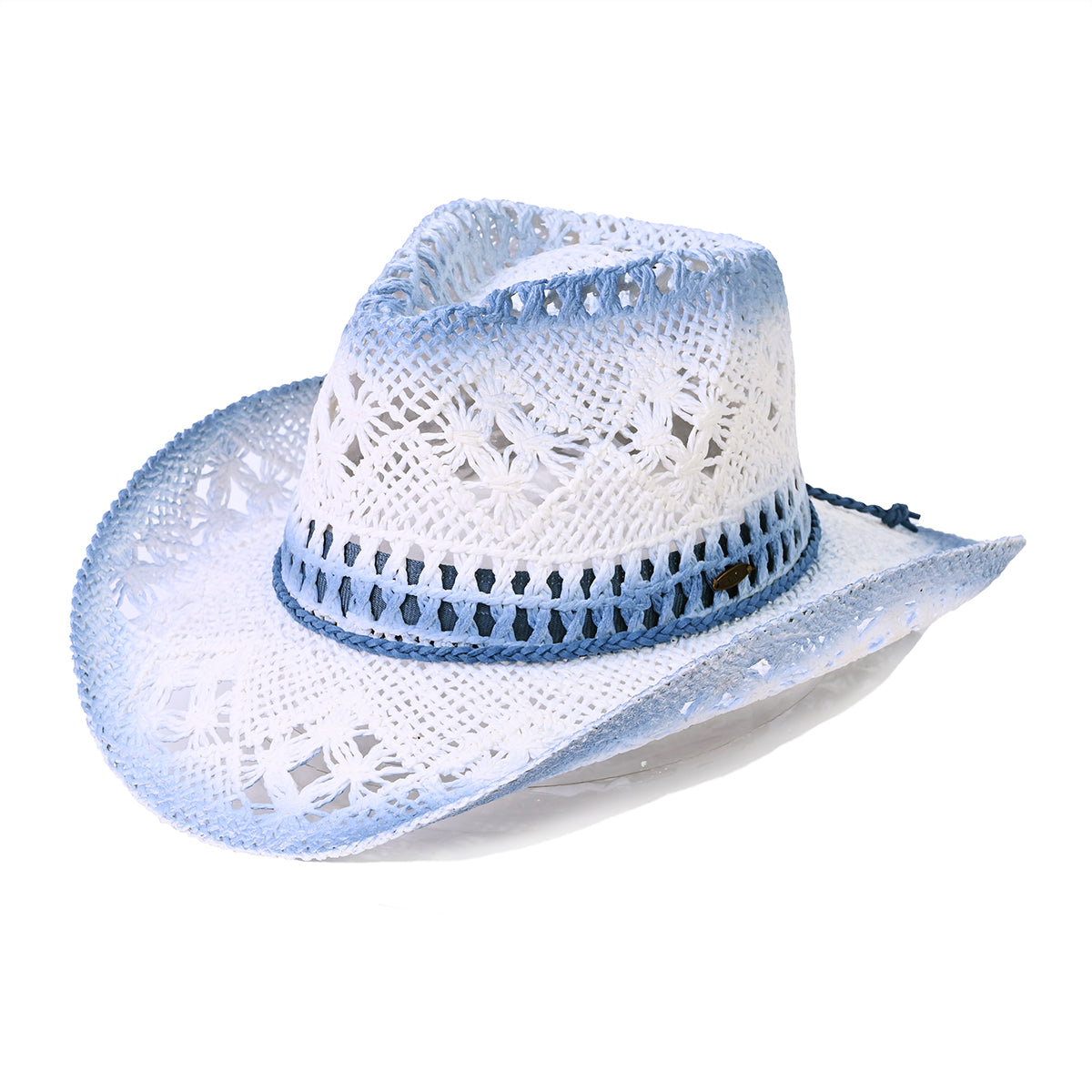C.C Ombre Open Weave Cowboy Hat