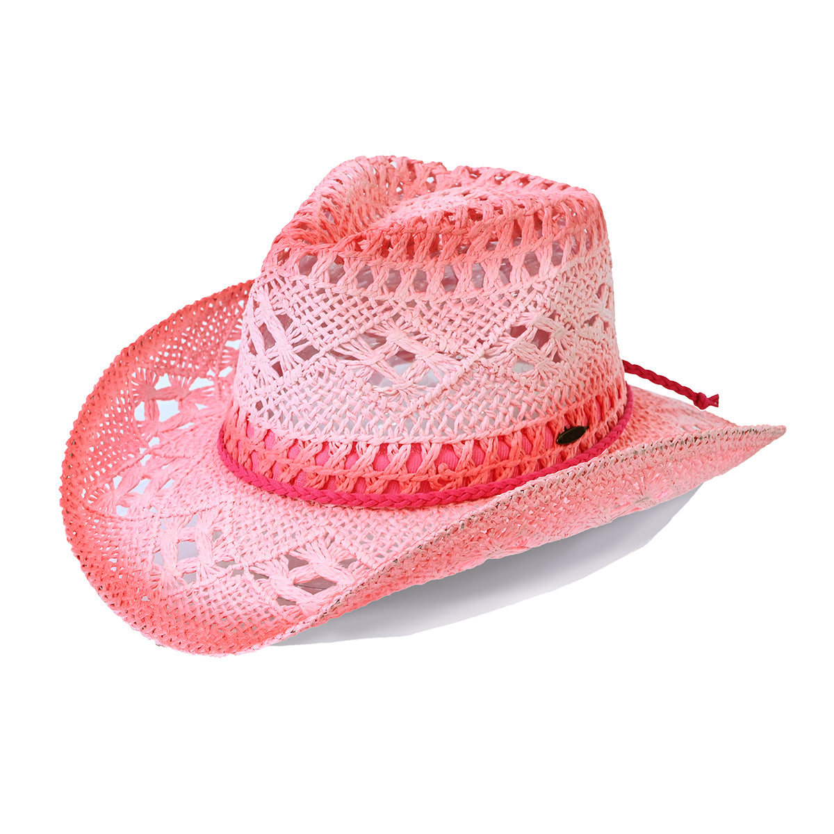 C.C Ombre Open Weave Cowboy Hat