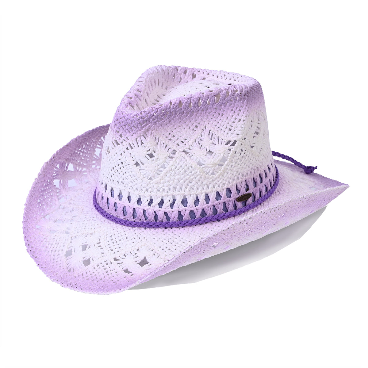C.C Ombre Open Weave Cowboy Hat