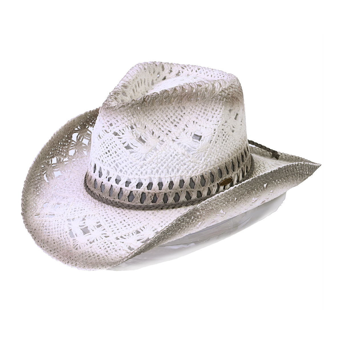 C.C Ombre Open Weave Cowboy Hat