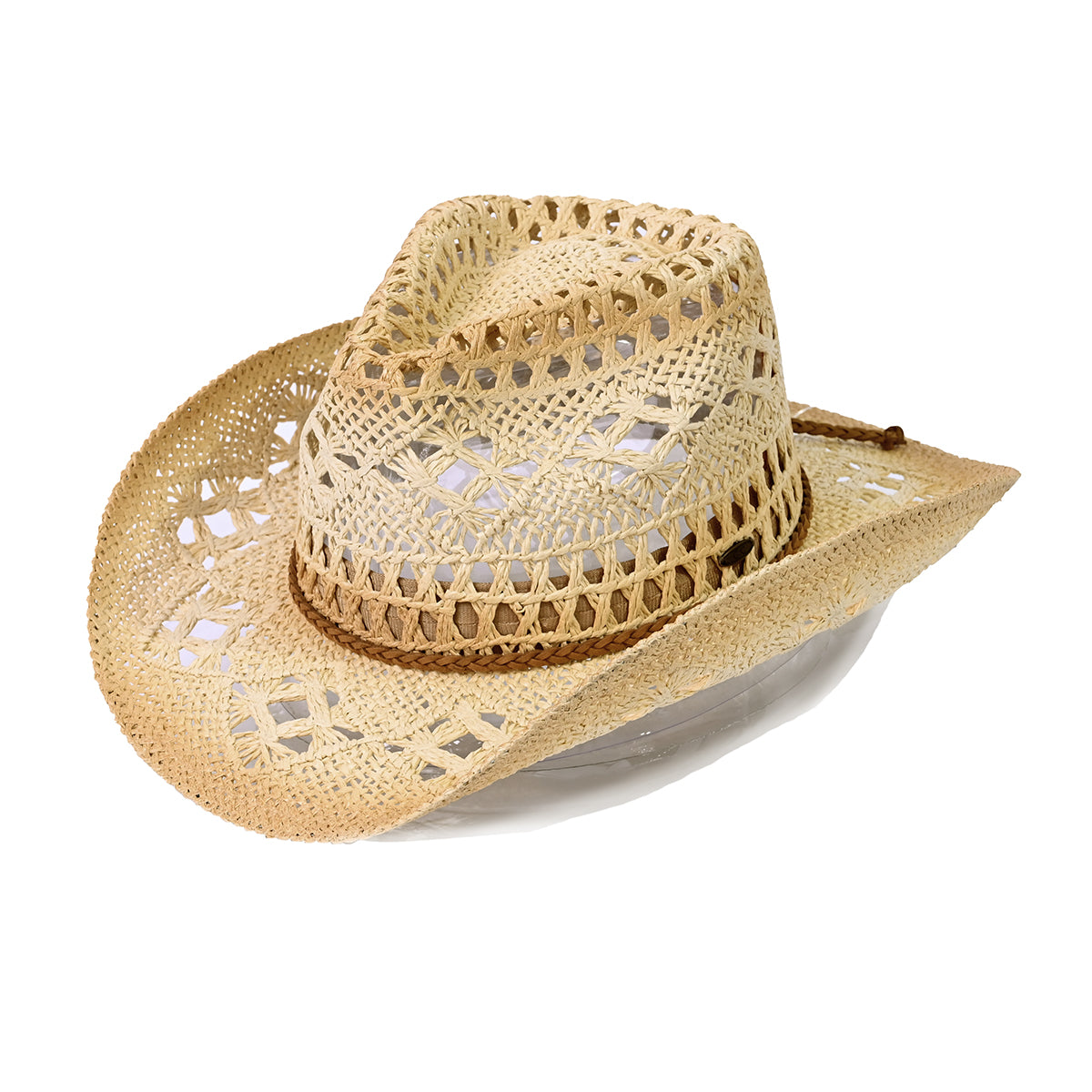C.C Ombre Open Weave Cowboy Hat