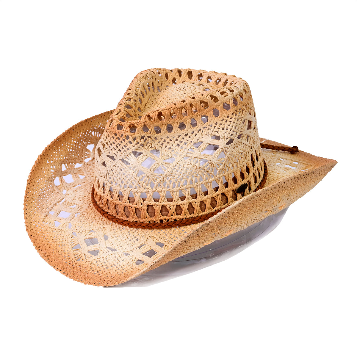 C.C Ombre Open Weave Cowboy Hat