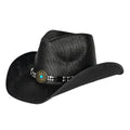C.C Cut & Sew Mixed Bead Band Cowboy Hat