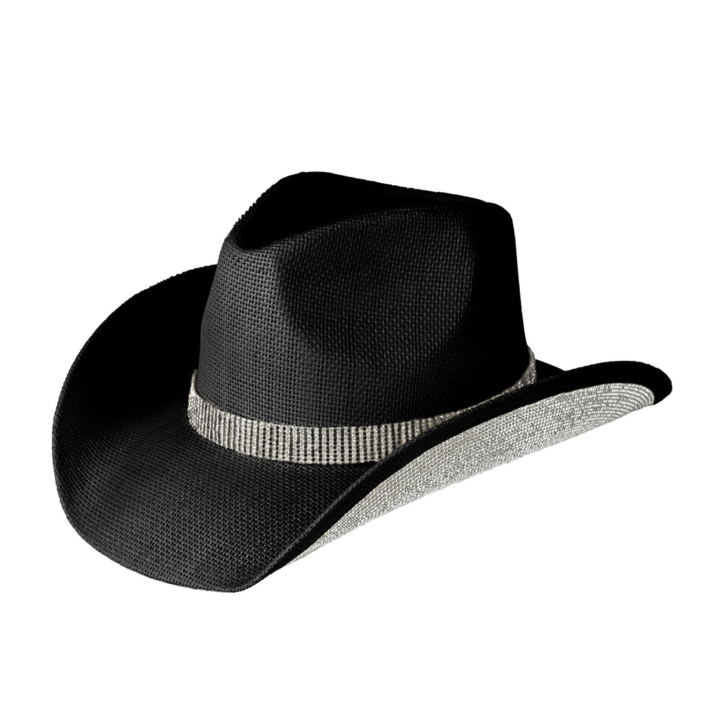 C.C Under Brim Rhinestone Patch Cowboy Hat – Sparkle Western Hat