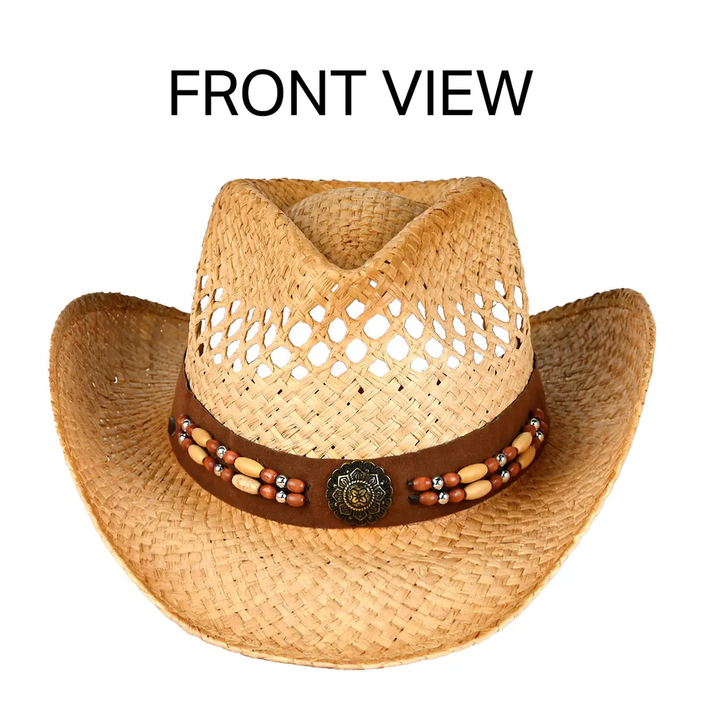 C.C Raffia Cowboy Hat