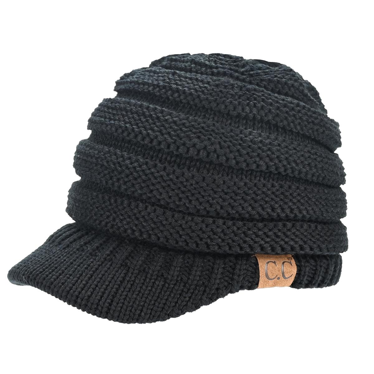 C.C Criss-Cross Knitted Brim Hat
