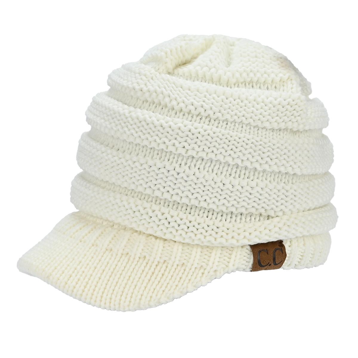 C.C Criss-Cross Knitted Brim Hat