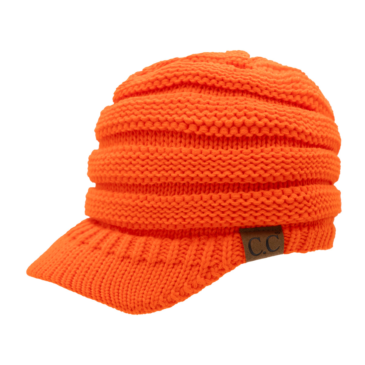C.C Criss-Cross Knitted Visor Beanie