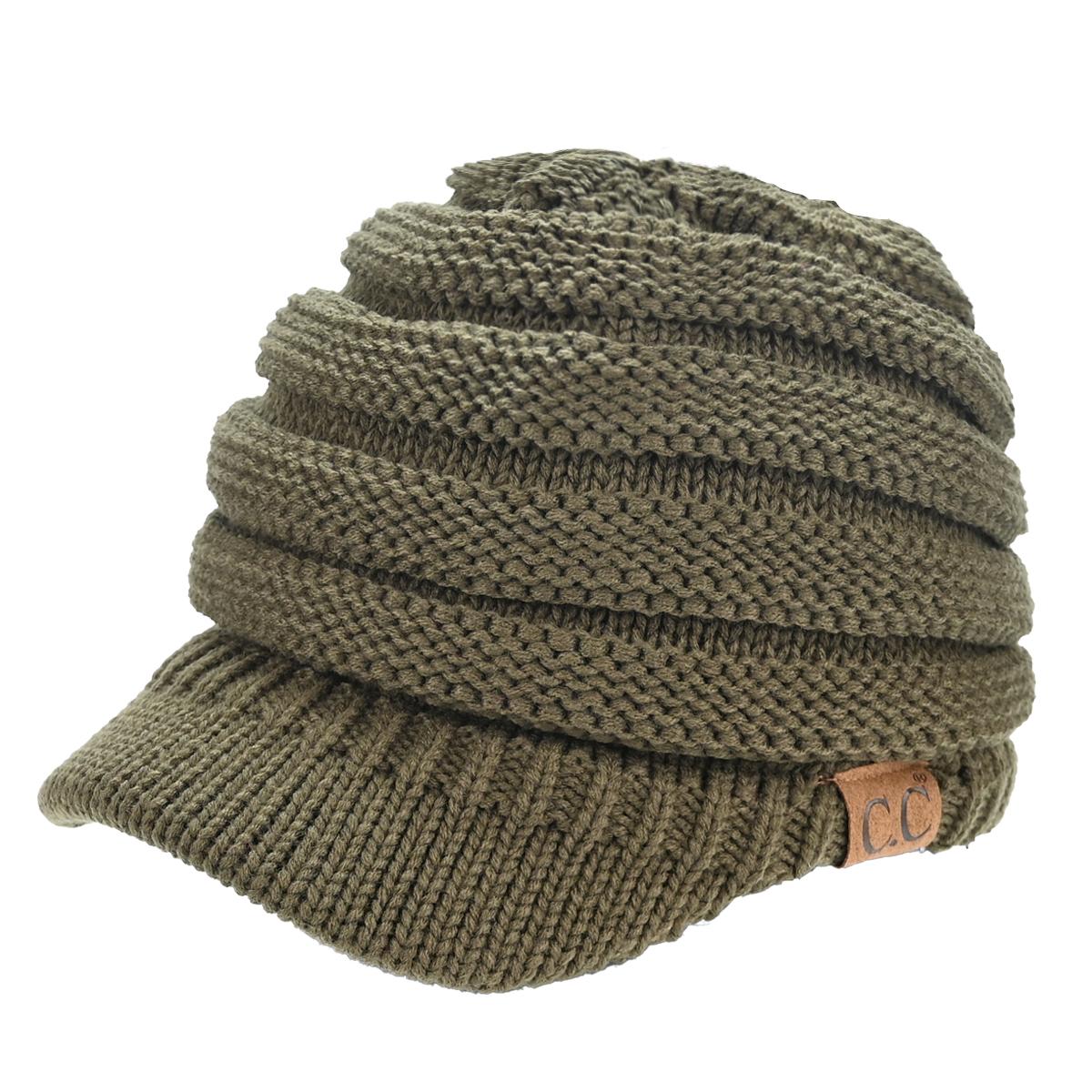 C.C Criss-Cross Knitted Brim Hat