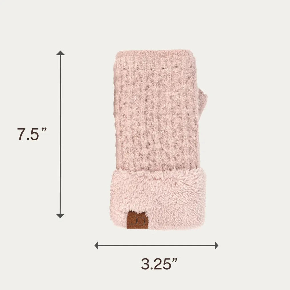 C.C Smocking Pattern Fingerless Gloves