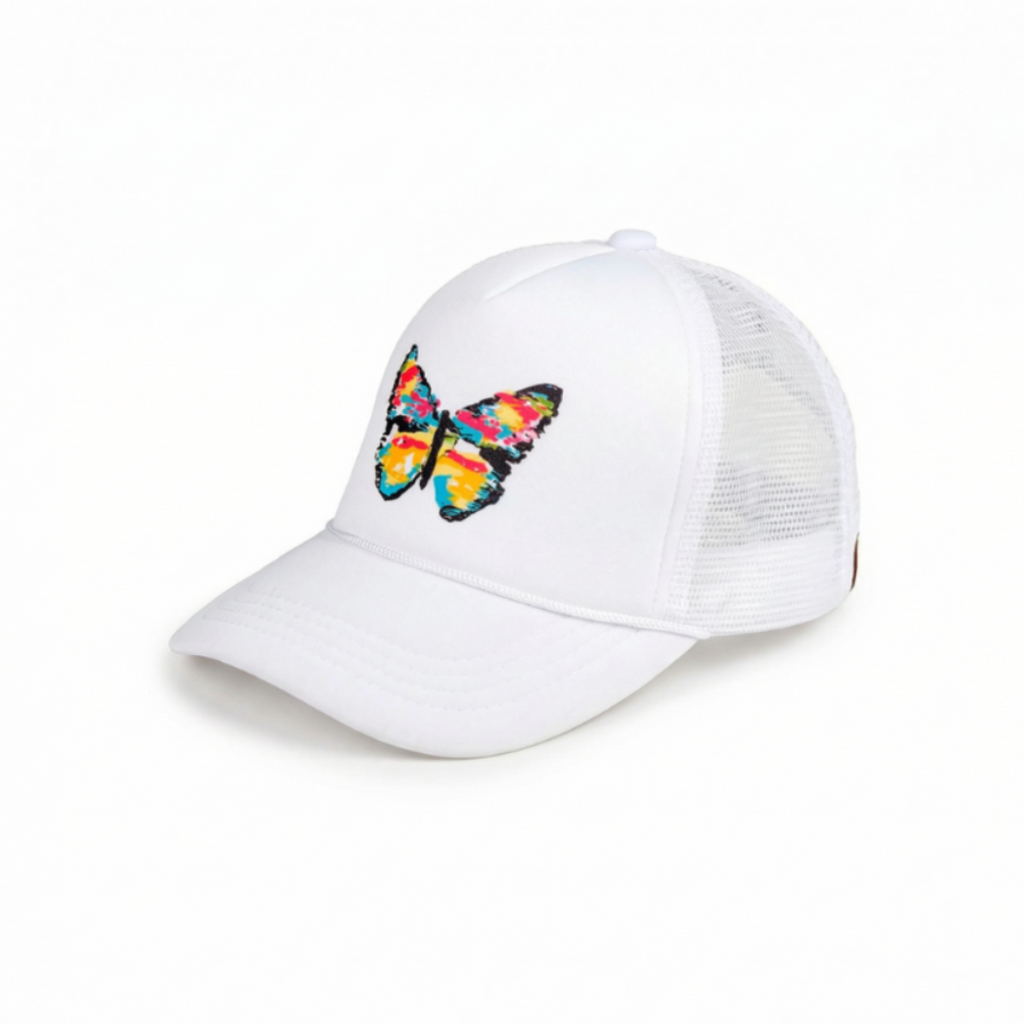 Abstract Butterfly Sublimation Trucker Hat