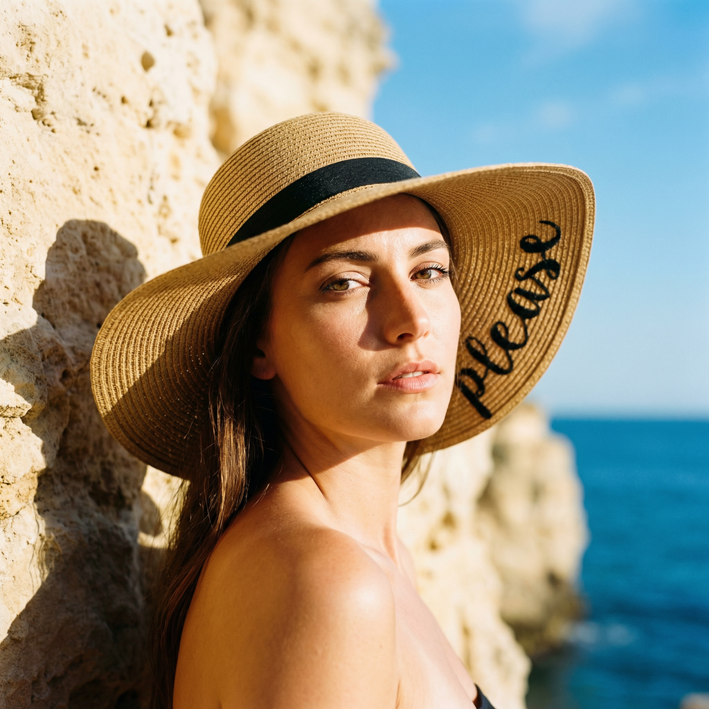 Beach Please Summer Brim Hat