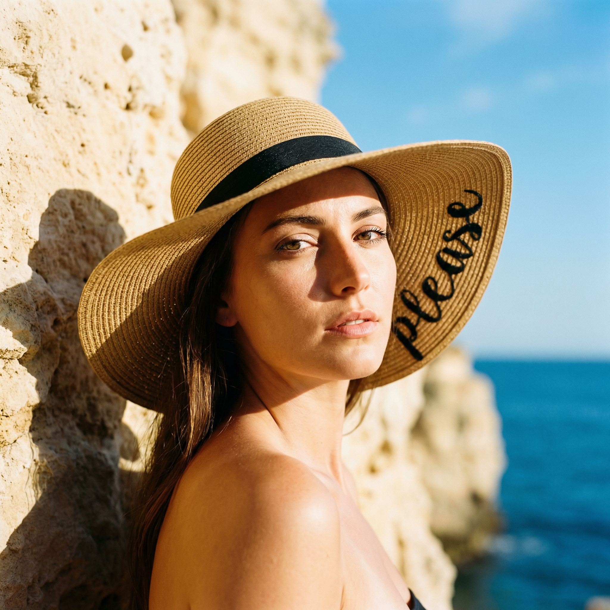 Beach Please Summer Brim Hat