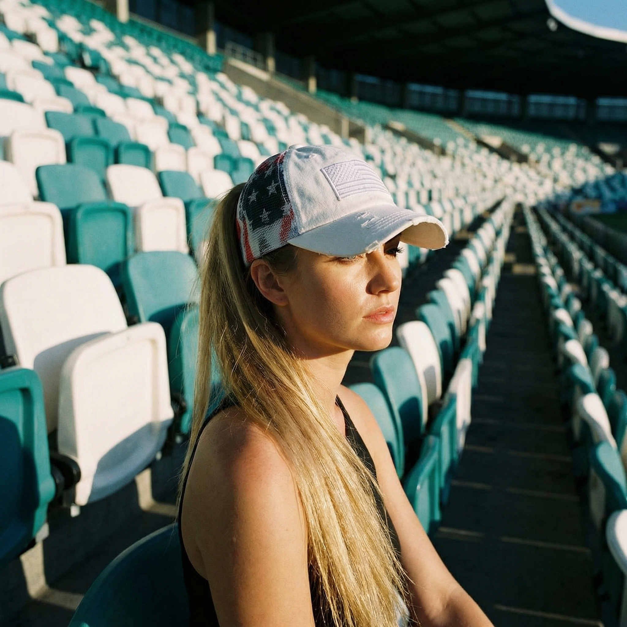 Patriotic Cotton Adjustable Women’s Baseball Cap