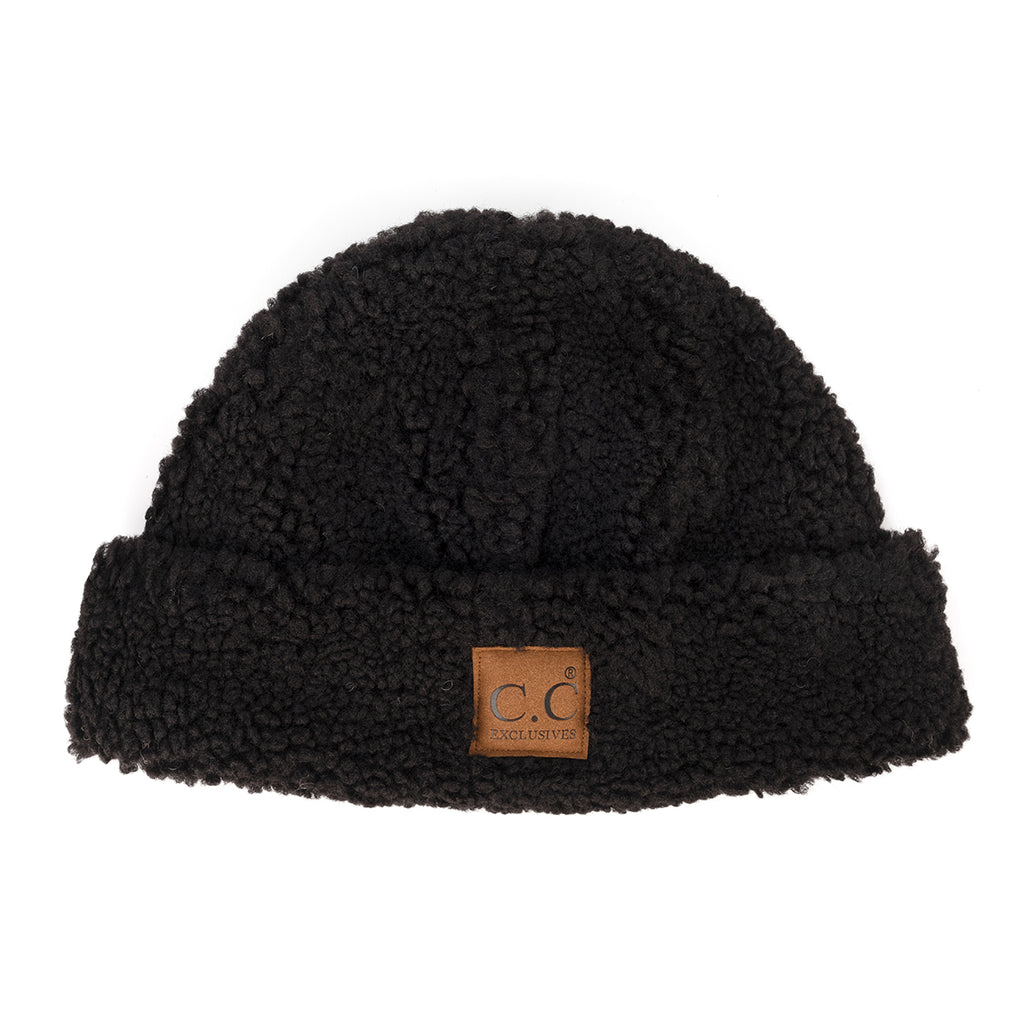 C.C Luxe Sherpa Cuff Beanie
