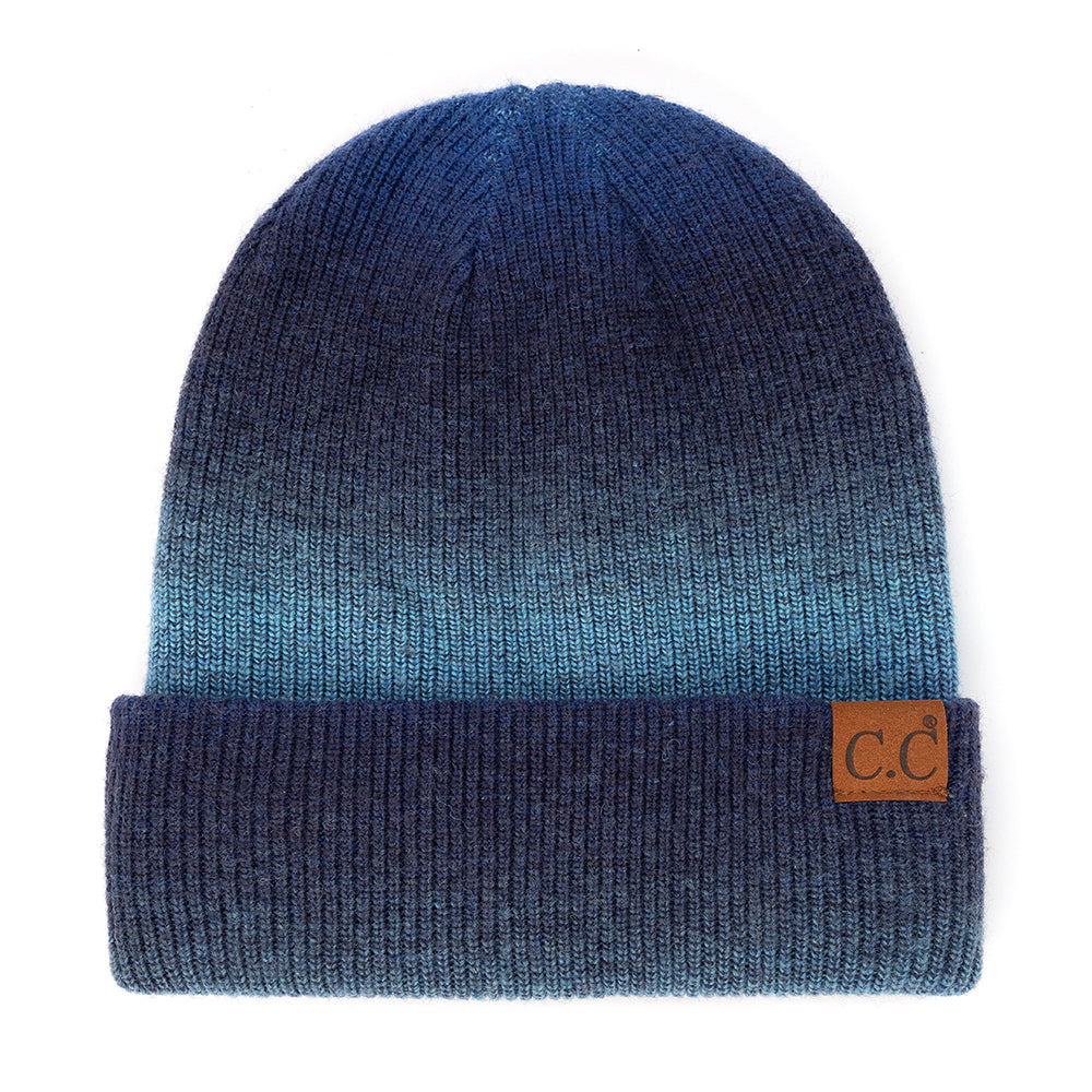 C.C Multi Color Ombre Cuff Beanie