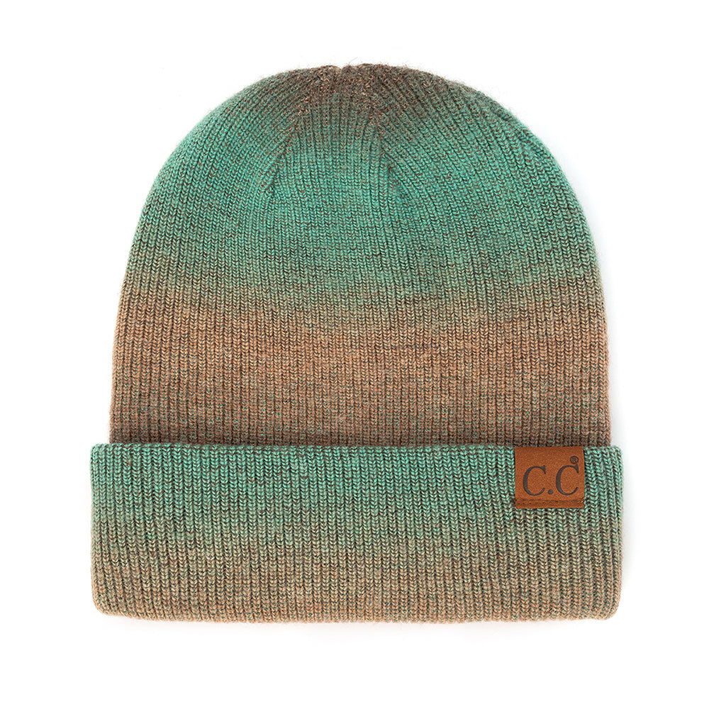 C.C Multi Color Ombre Cuff Beanie