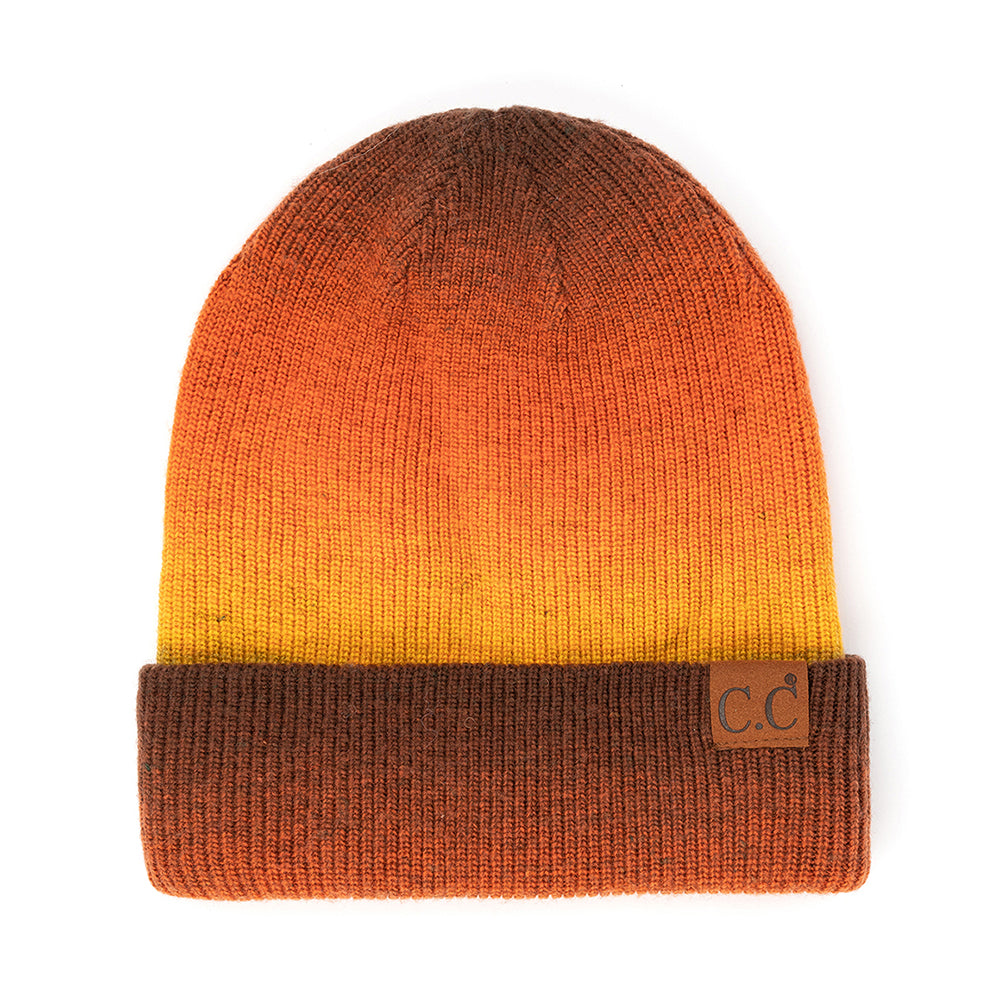 C.C Multi Color Ombre Cuff Beanie