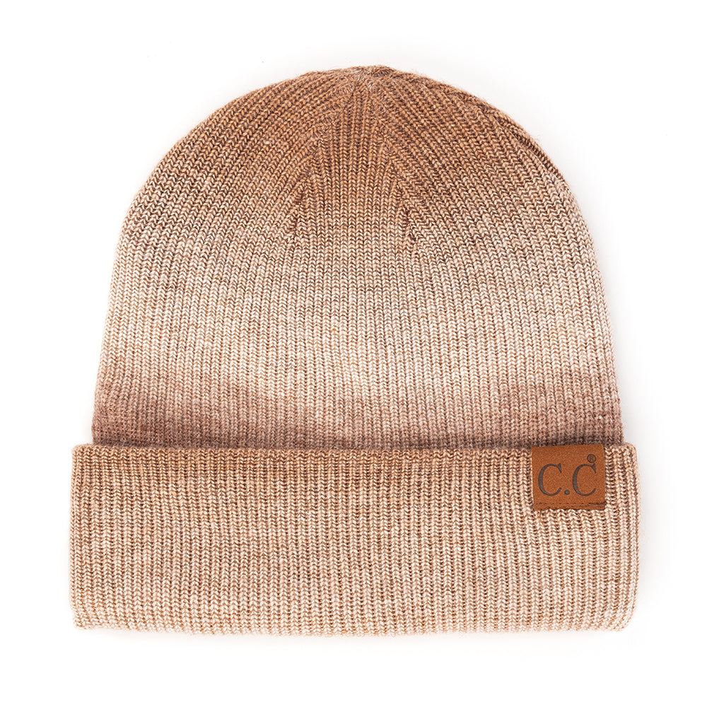 C.C Multi Color Ombre Cuff Beanie