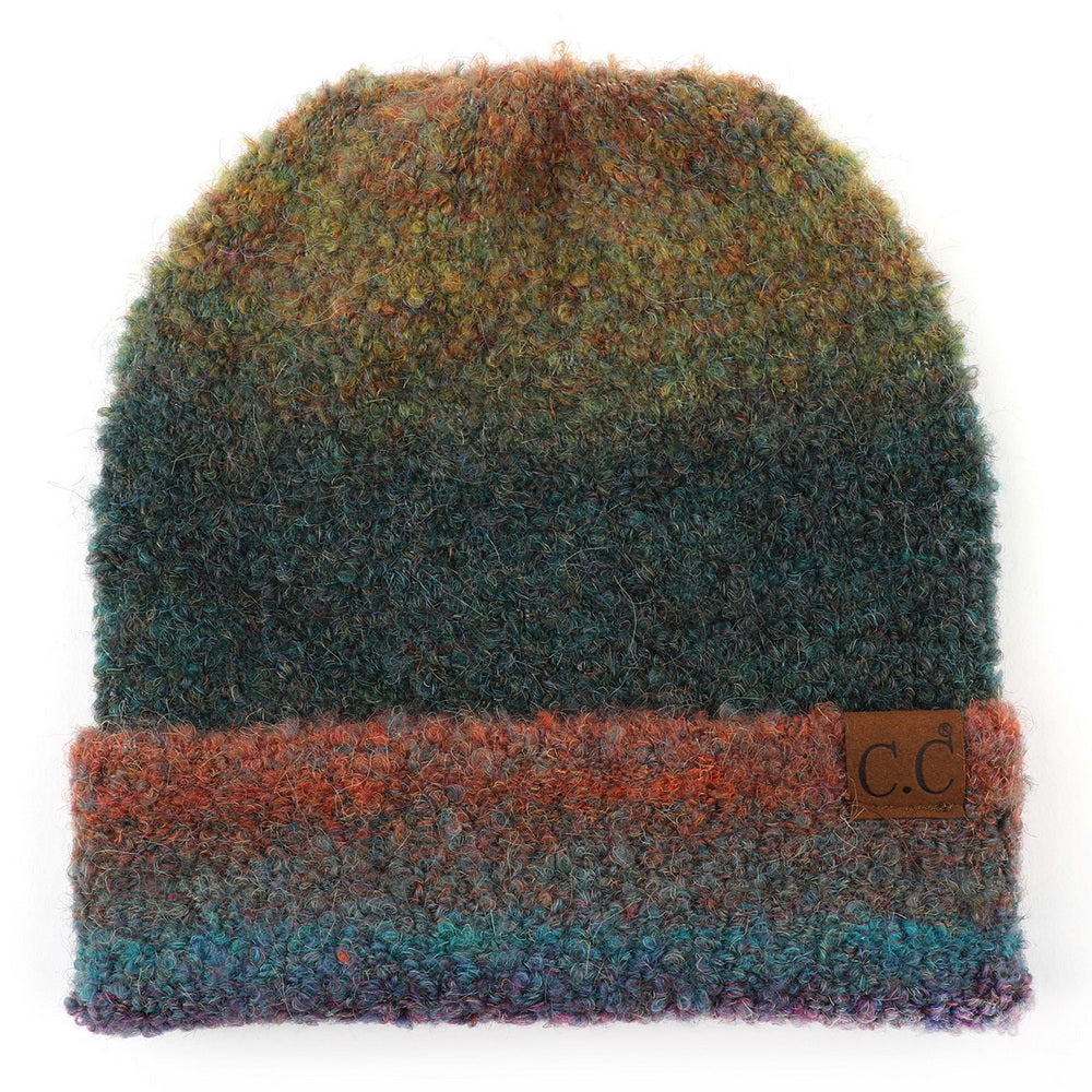 C.C Recycled Ombre Slouchy Cuff Beanie
