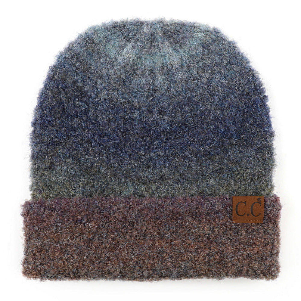 C.C Recycled Ombre Slouchy Cuff Beanie