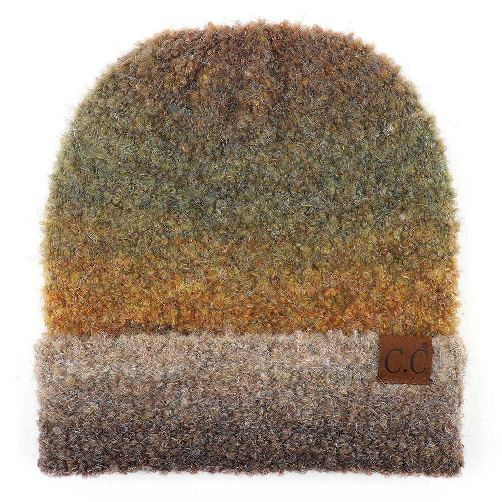 C.C Recycled Ombre Slouchy Cuff Beanie