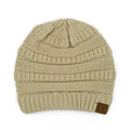 C.C Cable Knit Ribbed Beanie