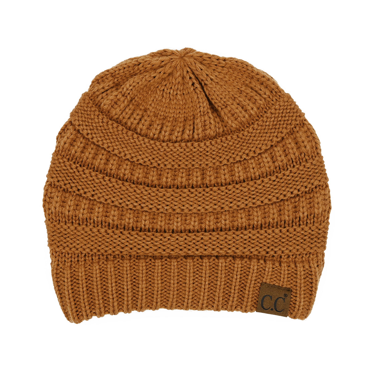 C.C Cable Knit Ribbed Beanie