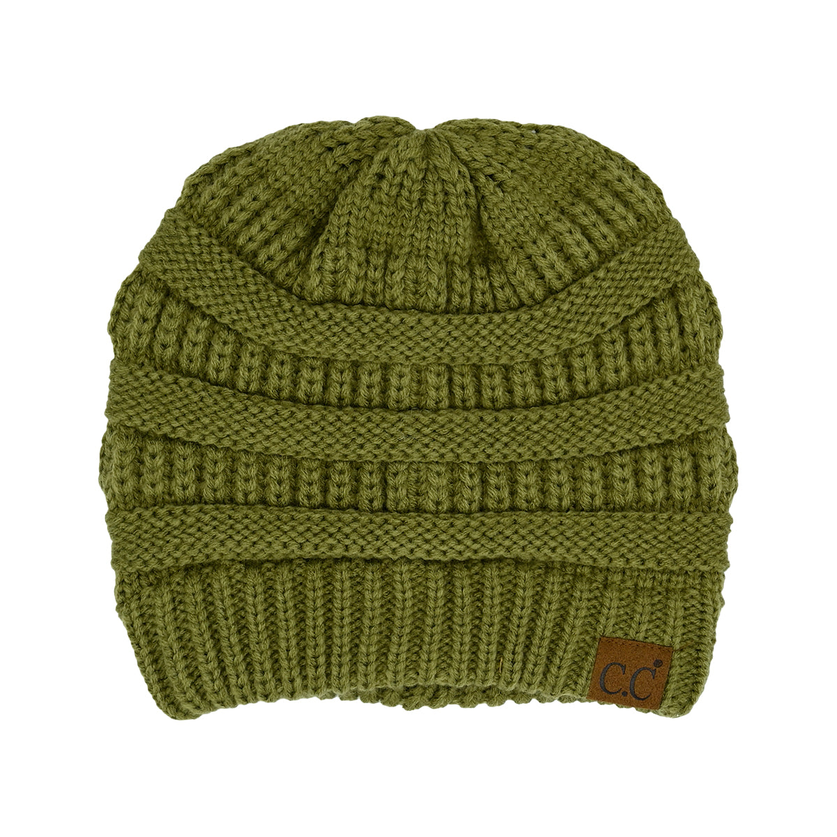 C.C Cable Knit Ribbed Beanie