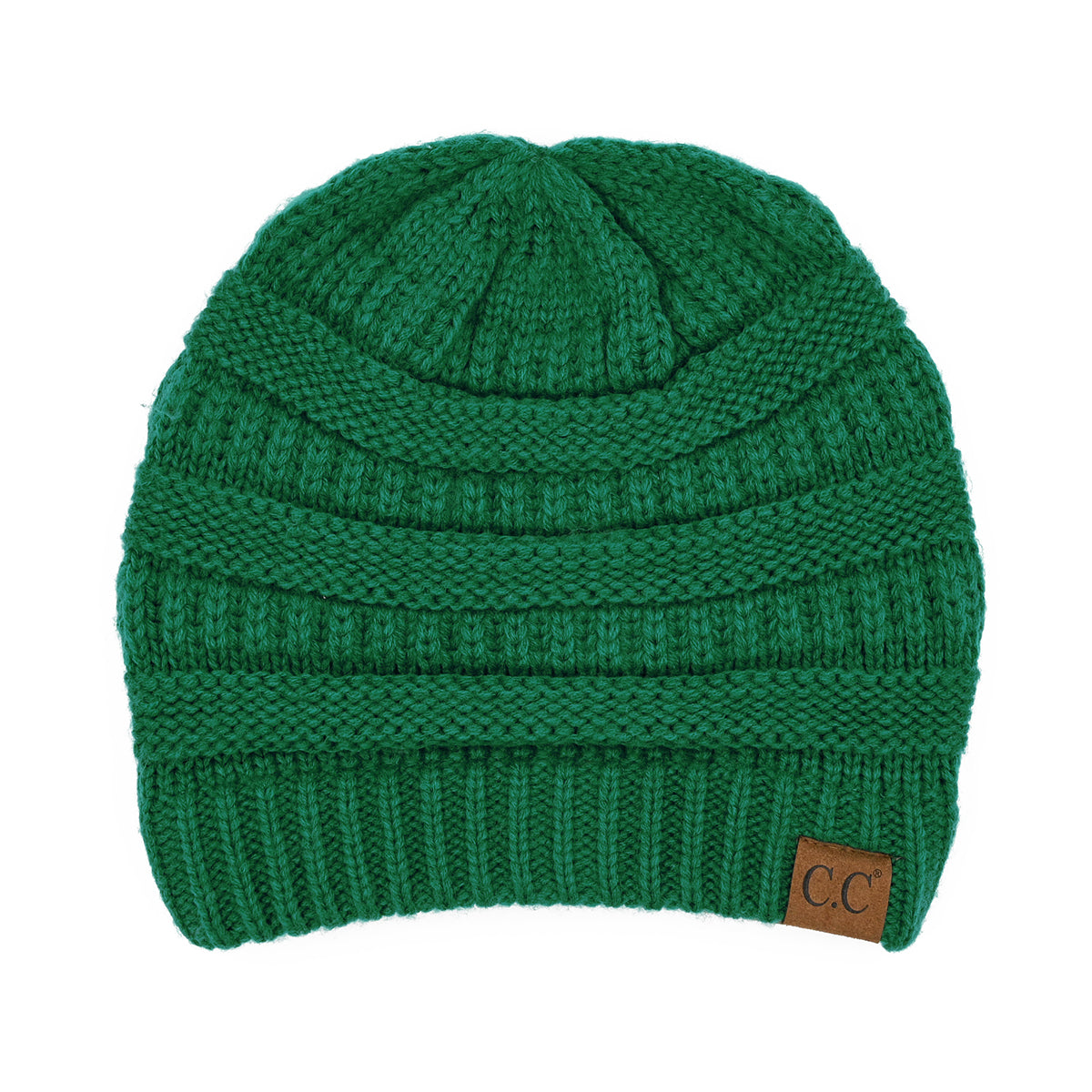 C.C Cable Knit Ribbed Beanie