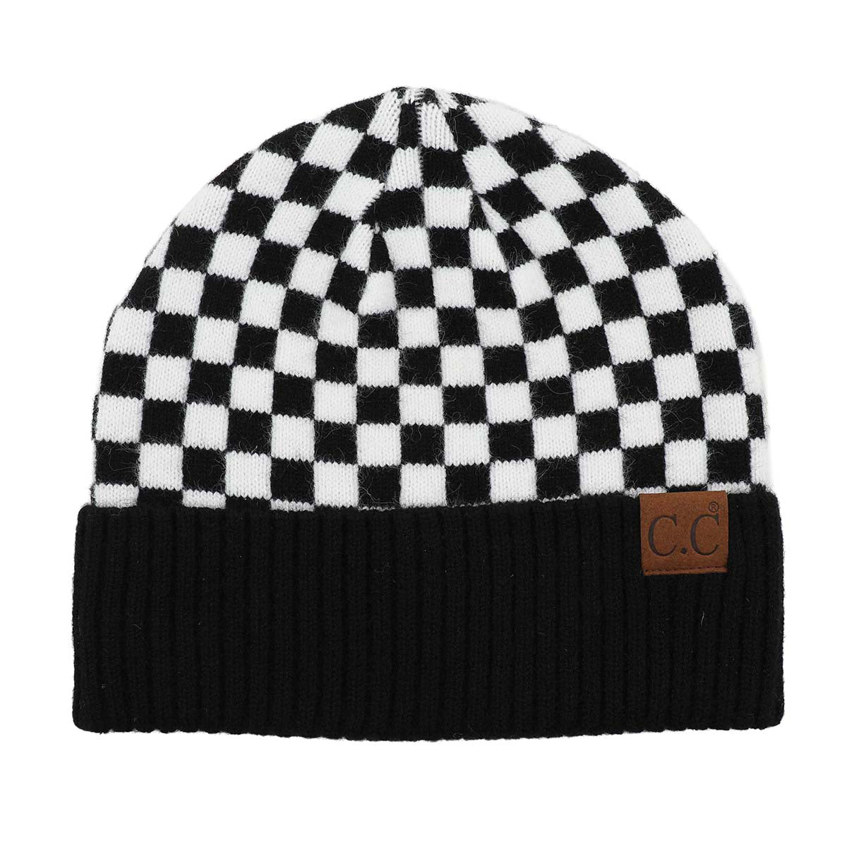 C.C Checkered Cuff Beanie