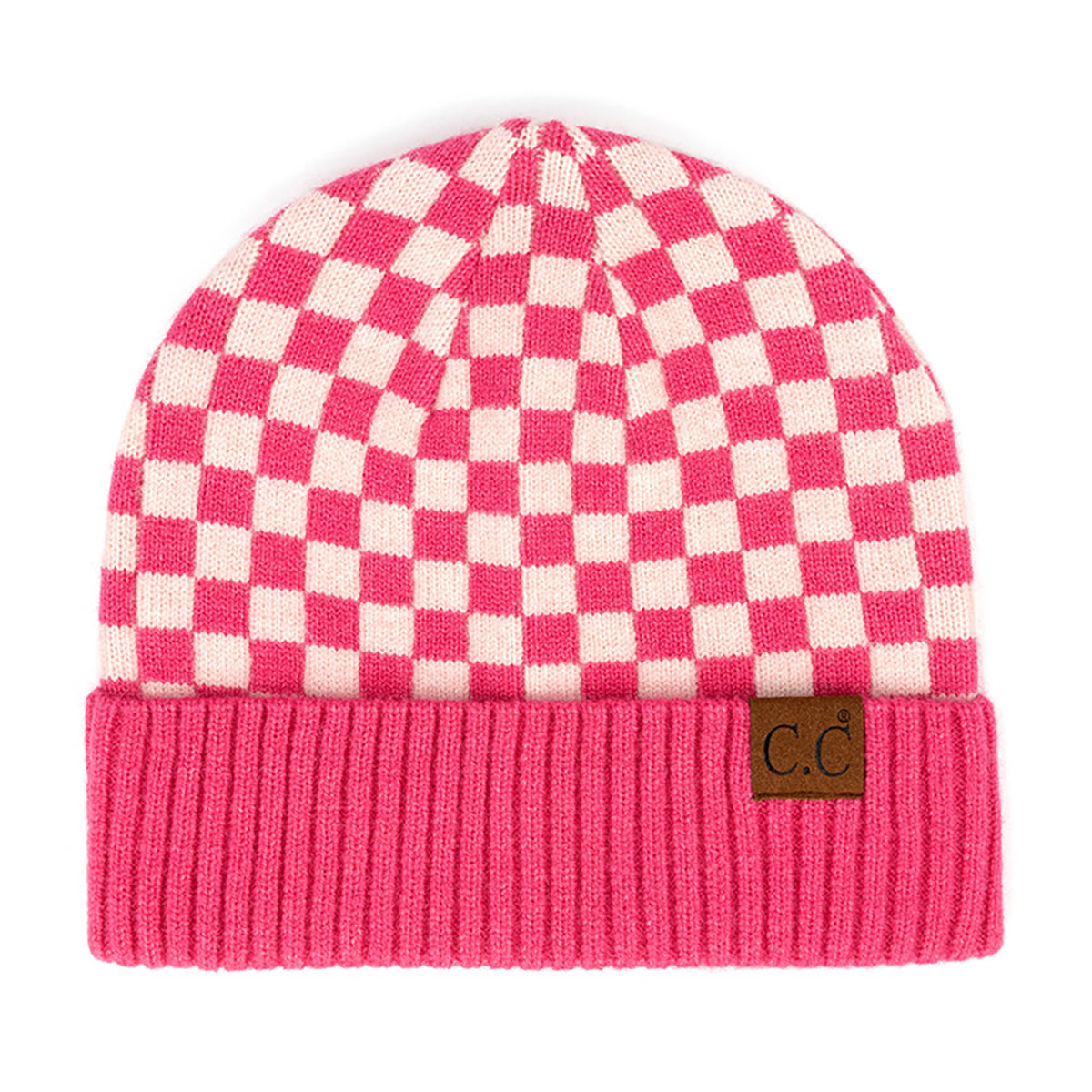 C.C Checkered Cuff Beanie