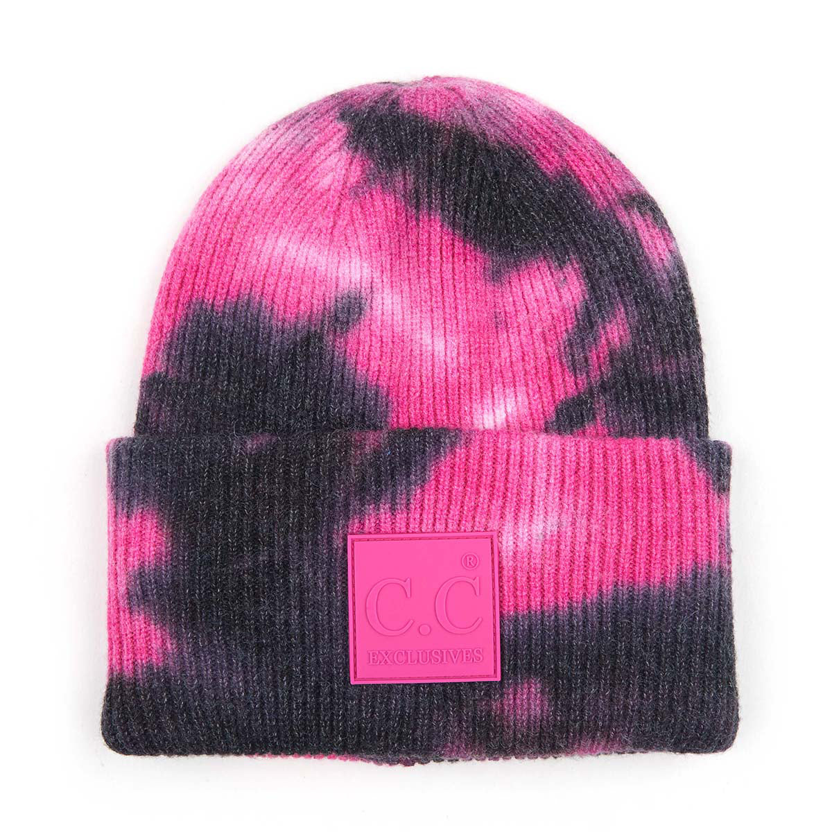 C.C Tie Dye Rubber Patch Beanie