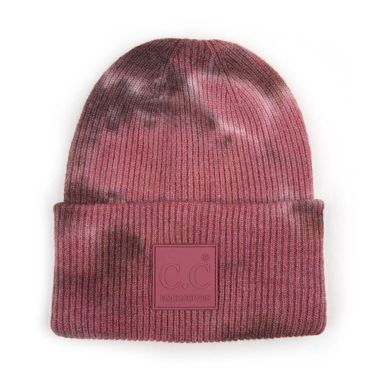 C.C Tie Dye Rubber Patch Beanie