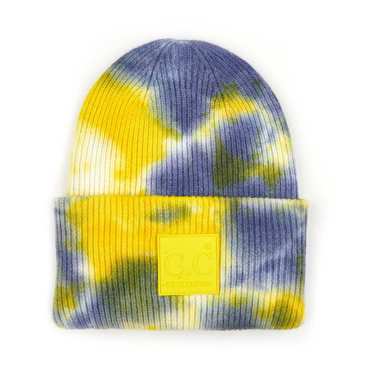 C.C Tie Dye Rubber Patch Beanie