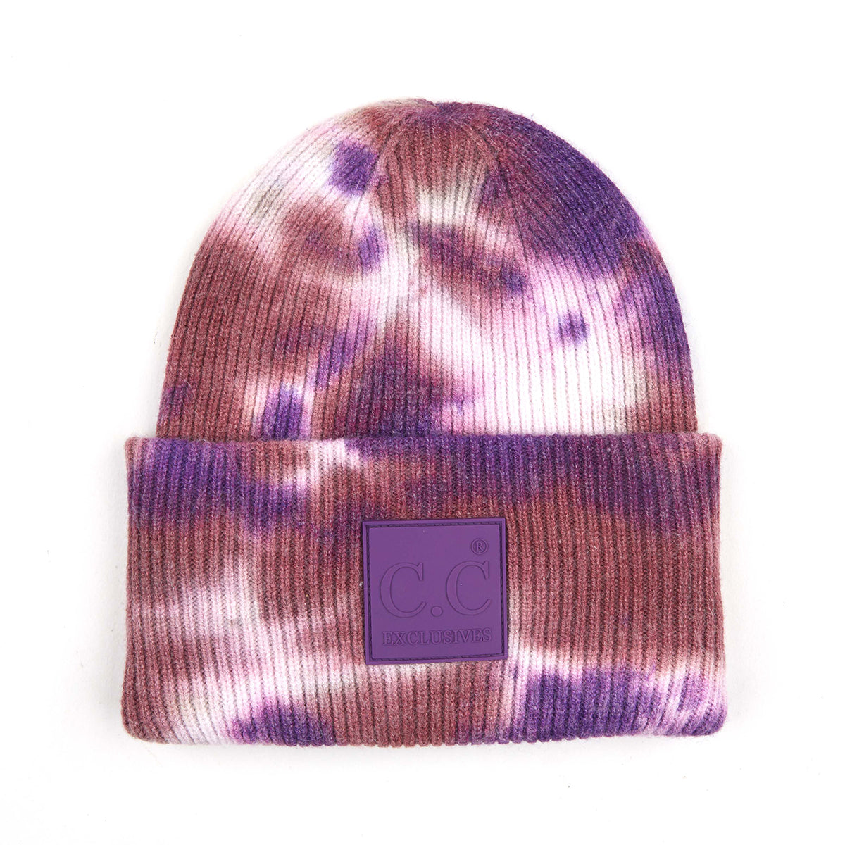 C.C Tie Dye Rubber Patch Beanie