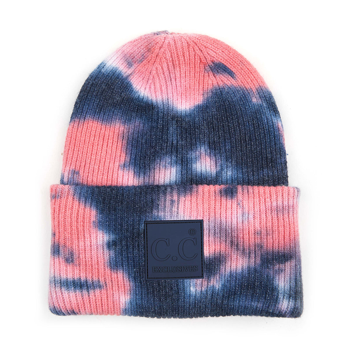 C.C Tie Dye Rubber Patch Beanie