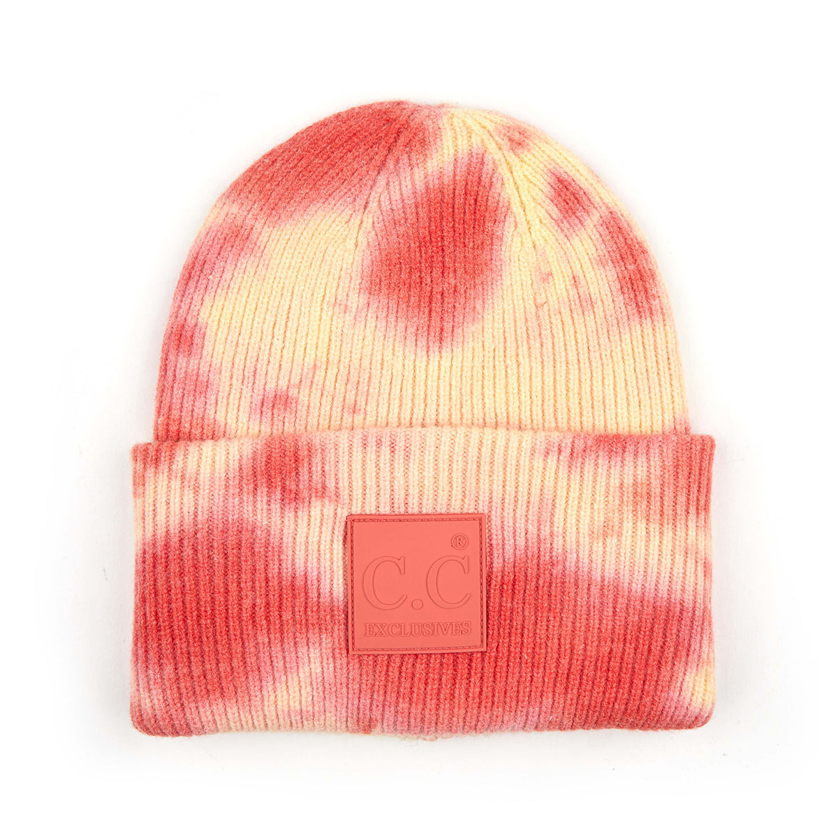 C.C Tie Dye Rubber Patch Beanie