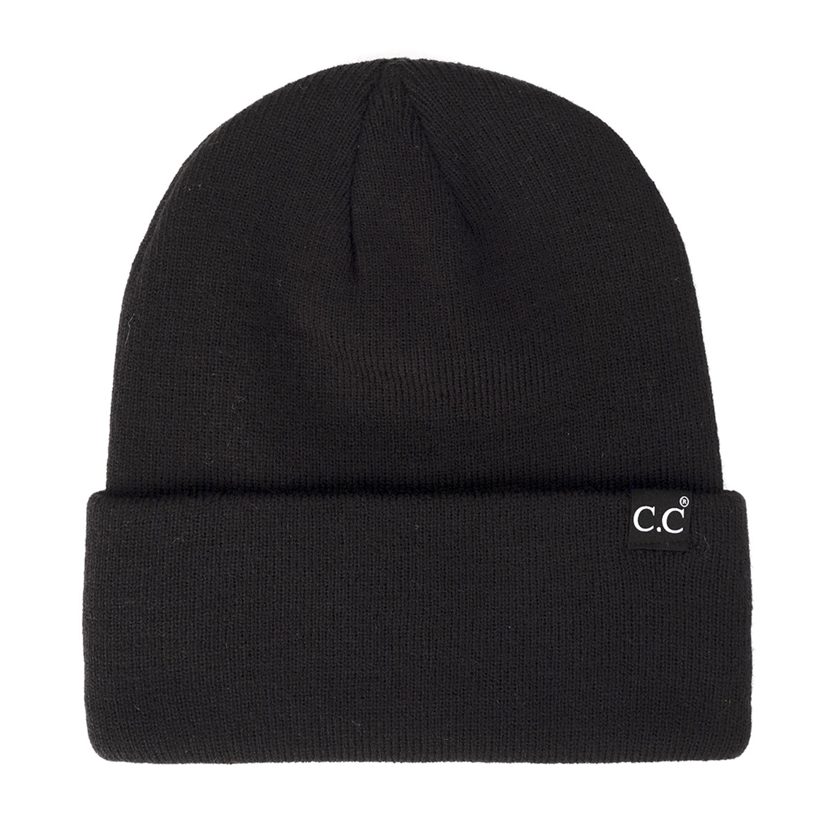 C.C Solid Wide Cuff Beanie