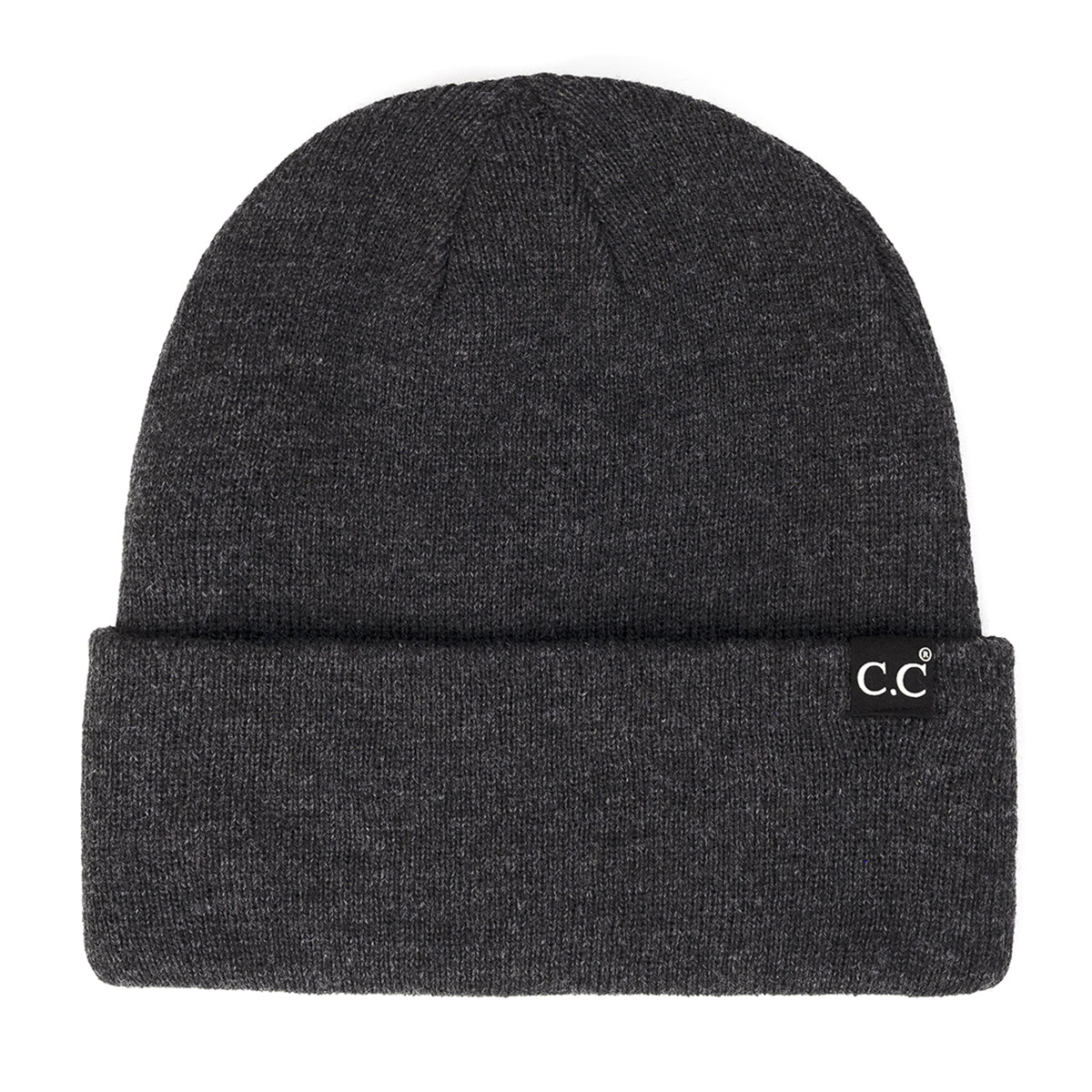 C.C Solid Wide Cuff Beanie