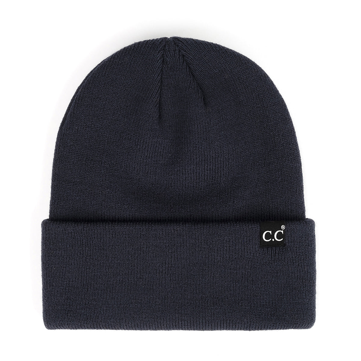 C.C Solid Wide Cuff Beanie