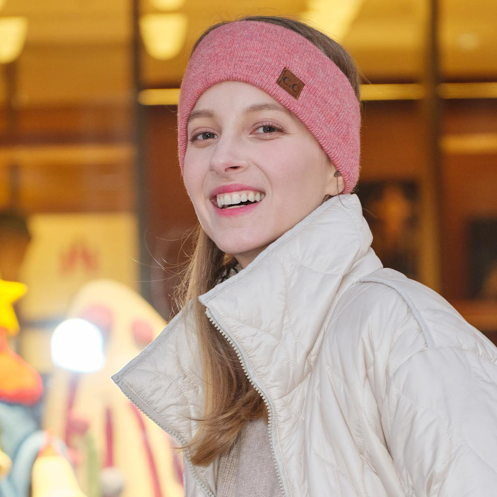 C.C Heather Knit Plain Headwrap for Women