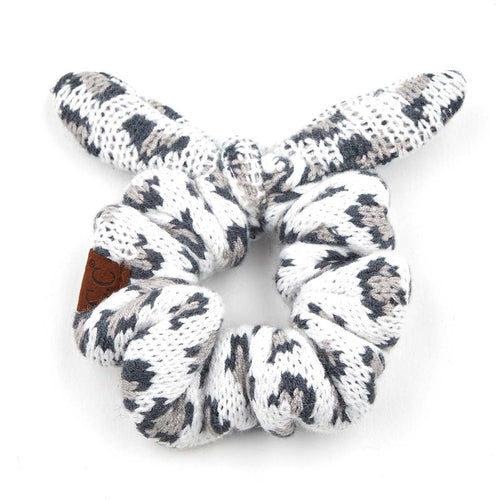 C.C Leopard Jacquard Scrunchie