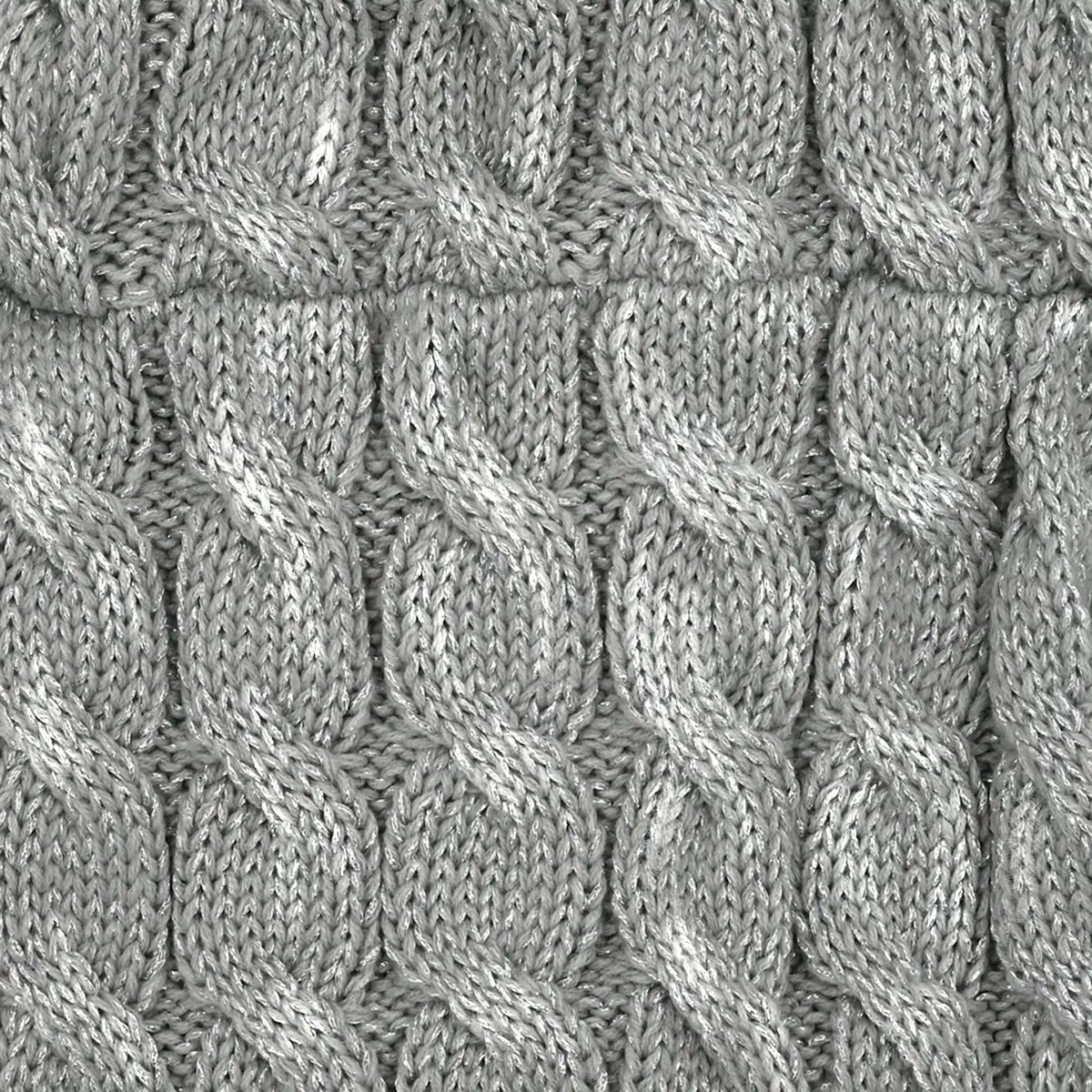C.C Metallic Cable Knit Infinity Scarf